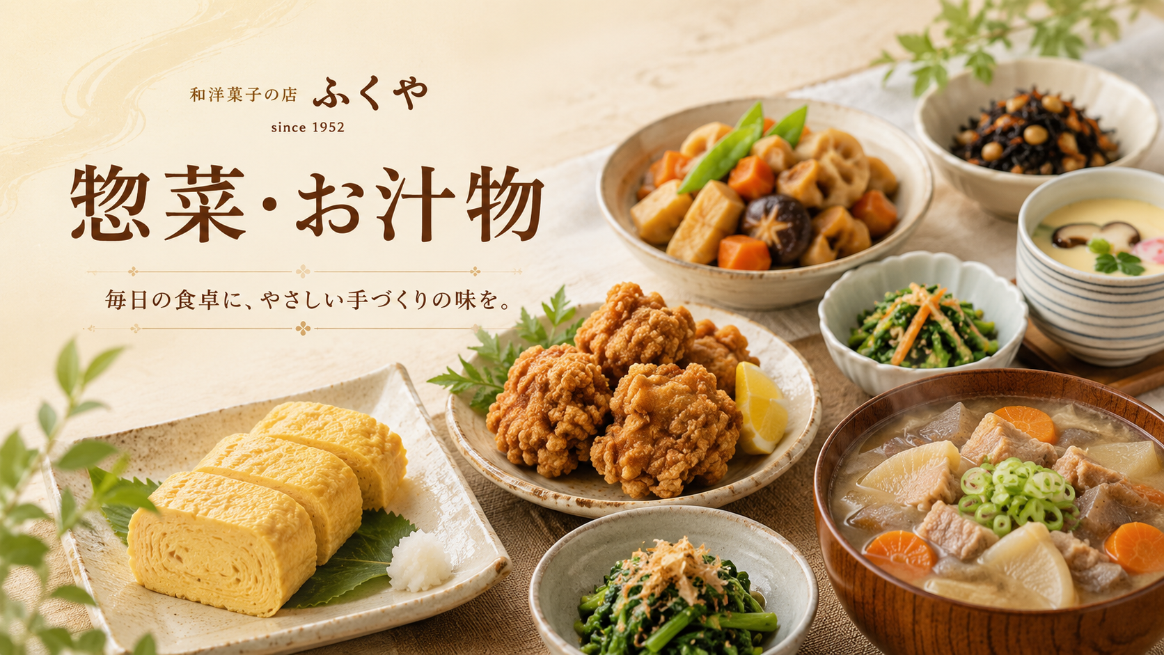 和洋菓子と惣菜の店ふくやの沖縄のお汁物（ソーキ汁・てびち汁・中身汁）